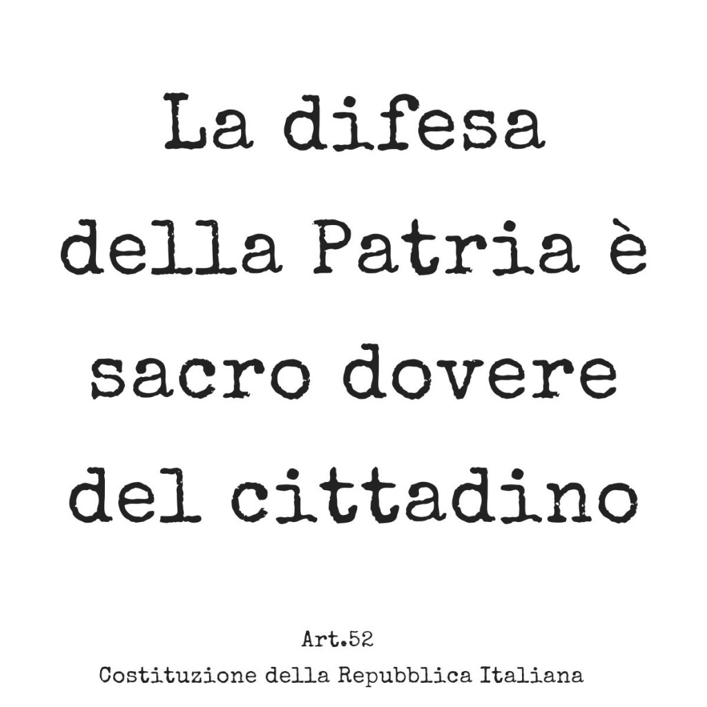 Picture of: Caritas Ambrosiana on X: “La difesa della Patria è sacro dovere