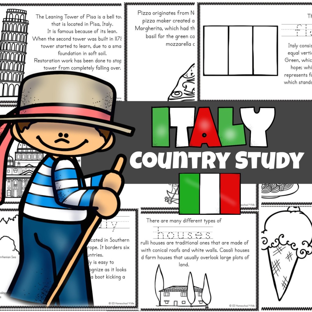 Picture of: FREE Free Italy Printables Read, Color and Learn About Italy for Kids