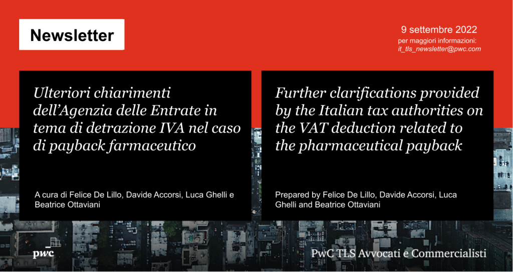 Picture of: Further clarifications provided by the Italian tax authorities on