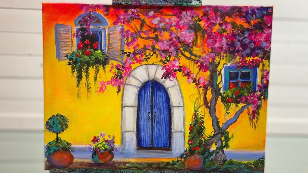 Picture of: How To Paint A Colourful Italian House / Step by Step Tutorial